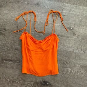 Reformation orange tank top